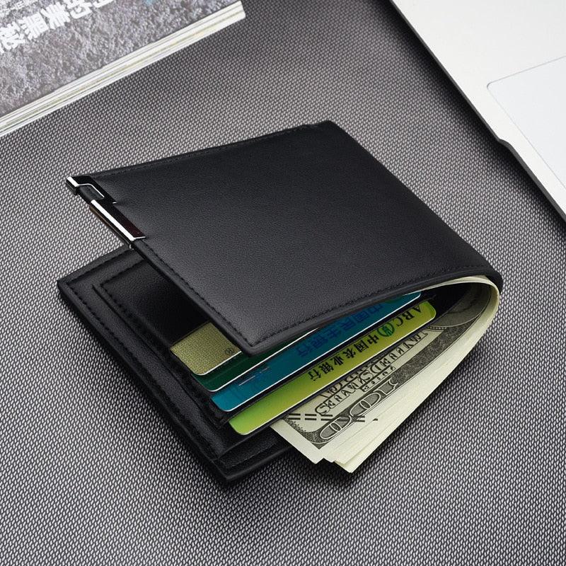 FQ Brand DualCarry – Men's Leather Wallet | Horizontal or Vertical · Metal Detail
