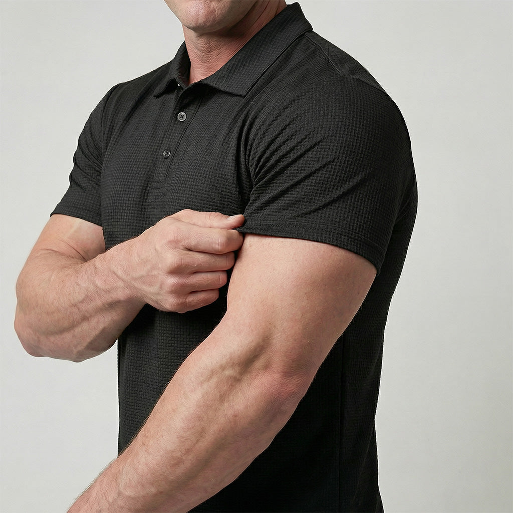 FQ Brand AeroFit Polo™ – Men's Stretch Polo Shirt | 7 Colours · S to 5XL · Breathable