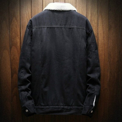 Chaqueta vaquera de invierno para hombre