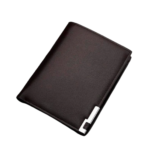 FQ Brand DualCarry – Men's Leather Wallet | Horizontal or Vertical · Metal Detail