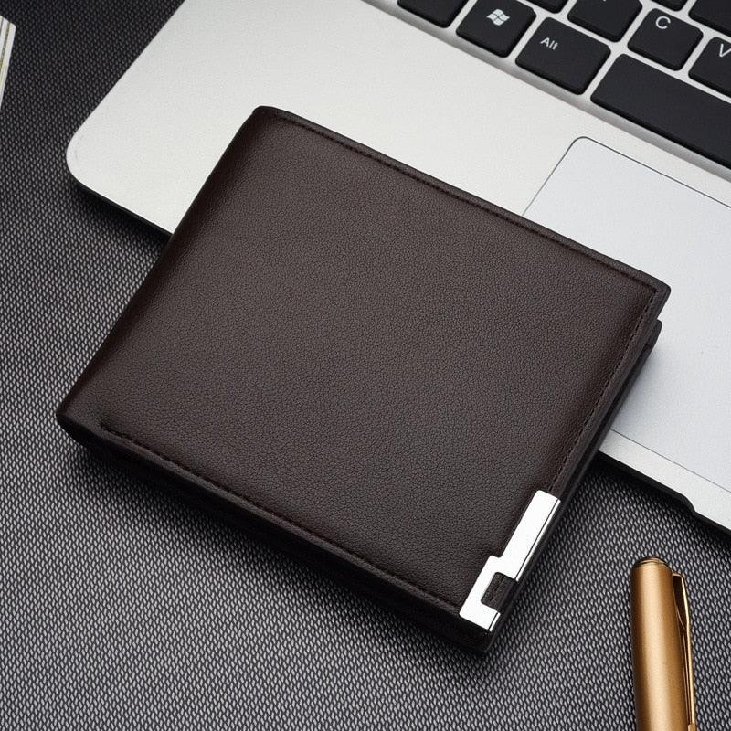 FQ Brand DualCarry – Men's Leather Wallet | Horizontal or Vertical · Metal Detail