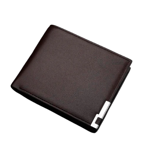 FQ Brand DualCarry – Men's Leather Wallet | Horizontal or Vertical · Metal Detail