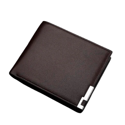 FQ Brand DualCarry – Men's Leather Wallet | Horizontal or Vertical · Metal Detail