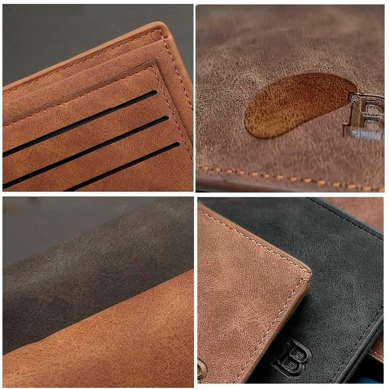 FQ Brand SlimFold – Men's Slim PU Leather Wallet | 4 Card Slots · Coin Zip