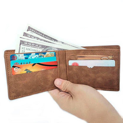 FQ Brand SlimFold – Men's Slim PU Leather Wallet | 4 Card Slots · Coin Zip