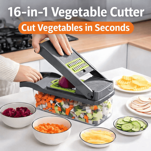 UltraChef™ – Cortador y Rebanador Multifuncional 16 en 1