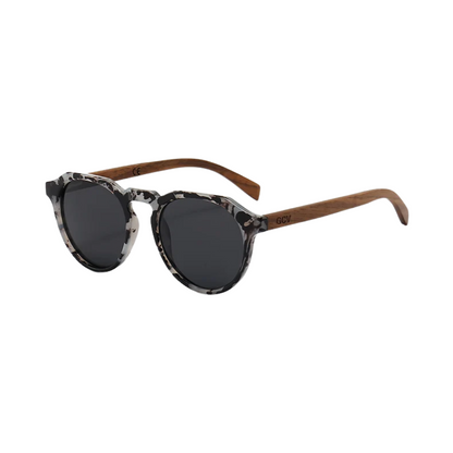 GCV HORIZON BLACK™ – Premium Polarized Sunglasses with Natural Walnut Finish