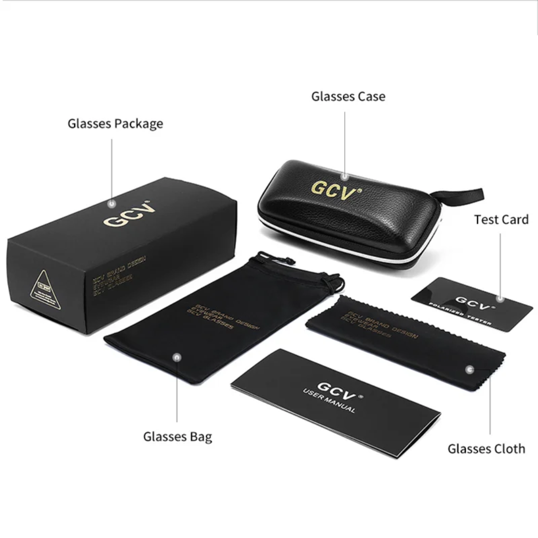 GCV HORIZON BLACK™ – Premium Polarized Sunglasses with Natural Walnut Finish